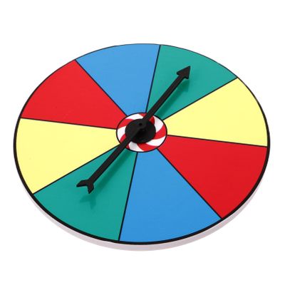 ULDIGI Blank Prize Wheel for Raffles and Drawings Rotating Game Spinner for Parties and Events Lightweight and Portable Desktop Turntable Game Supply