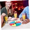 ULDIGI Blank Prize Wheel for Raffles and Drawings Rotating Game Spinner for Parties and Events Lightweight and Portable Desktop Turntable Game Supply view 2