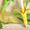 3D Retractable Banana Shape Sword Toy Stress Relief Soft Telescopic Sword Toy Model for Kids Children (Green) view 3