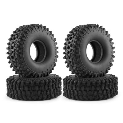 1.9" Soft Rubber Tires for RC 1:10 On Road Car 4.7'' Rock Crawler Tires with Foam for Axial 90047 SCX10 III SCX10 Pro AXI03007 Redcat Gen8 TRX-4 4 PCS Tyres