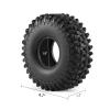 1.9" Soft Rubber Tires for RC 1:10 On Road Car 4.7'' Rock Crawler Tires with Foam for Axial 90047 SCX10 III SCX10 Pro AXI03007 Redcat Gen8 TRX-4 4 PCS Tyres view 3