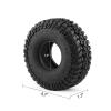 4PCS Soft Rubber Tires for RC 1:10 On Road Car 1.9" Crawler Tires with Foam for Axial SCX10 90047 SCX10 III AXI03007 Redcat Gen8 TRX-4 Tyre view 3