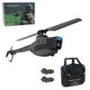 C128 RC Helicopter, 2.4G 4CH Remote Control Helicopter with Camera for Adults, Single-Rotor Aileronless RC Military Aircraft Helicopter Indoor Outdoor (2 Batteries) view 1
