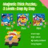 Magnetic Puzzles for Kids 3-5 Years, 3 leveled Travel Puzzles-20/25/30 Pieces Sudoku Puzzle Games Magnetic Jigsaw Puzzles, Trip Toys, Car Activities for Preschool Boys & Girls (Ocean World Theme) view 3