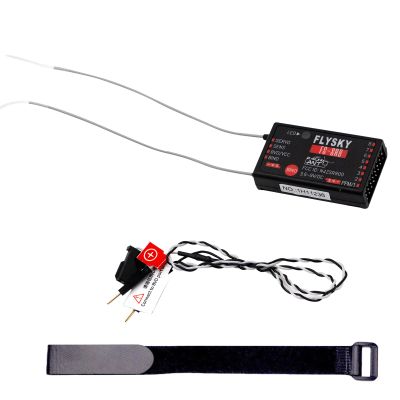 Flysky FS-SR8 Receiver, 2.4GHz 8 Channel Remote Control Receiver Compatible with Flysky FS-ST8 RC Transmitter for RC Cars, Boats and Helicopters (FS-SR8 Receiver)