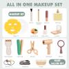Vanplay Wooden Makeup Kit - Toys for 2 3 Year Old Girls Easter Birthday Gifts, Pretend Play Set for Toddler Girls 2-4, Beauty & Hair Salon Toys for Kids 3-5 view 4