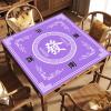 Mahjong Mat, 31.5 in x 31.5 in Mahjong Table Mat, Anti Slip and Noise Reduction Table Cover for Poker Card Board Tile Game and Dominoes(Purple) view 2
