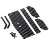 RCHUBAM 1/16 RC Rear Wing Spoiler Carbon Fiber RC Tail Wing Compatible with Losi Mini-B 1/16 RC Off Road RC Truck Upgrade Parts view 4