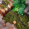 CharmRegion Wooden Wizard Magic Wand Hand Carved Wood Witch Wand for Kids Collection Cosplay, 14.5 in, Bone view 2