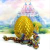 3D Winged Dragon with Egg, Full Articulated Nebula Rainbow Crystal Winged Dragon, Dragon with Wings, Fidget Toys, Adults Fidget Toys for Autism IHWCW006-GE view 4