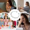 FINLALO Fidget Ring Women, Beads Anxiety Ring Ring, Adjustable Stainless Steel Open Anxiety Anillos with Rotatable Beads, Anxiety Ring for Both Men and Women (silver) view 4