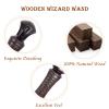 CharmRegion Wooden Wizard Magic Wand Hand Carved Wood Witch Wand for Kids Collection Cosplay, 14.5 in, Rune view 3