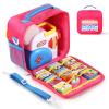 Storage Case Compatible with Little Tikes Story Dream Machine Books Starter Set, Storage Case for Little Tikes for Storybook, Audio Play, Character,with Handle and Shoulder Strap (Rose) view 1