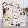 Aniruddha Custom Panda Baby Name Blanket,Personalized Panda Baby Blanket,Customized Name Blanket for Toddlers Kids Nursery,90"x120"-Family Size view 2