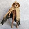 1/12 Scale Doll Clothes Action Figure Cloak for 6 inches 1:12 Action Figure Clothes (Sand Color Hooded) view 3