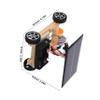 Toyvian Solar Powered Car Stem Building Kit for Kids DIY Solar Electric Car Science Experiment Toy with Motor Educational Engineering Project for Children view 2