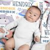 Aniruddha Custom Hippo Baby Name Blanket,Personalized Hippo Baby Blanket,Customized Name Blanket for Toddlers Kids Nursery,90"x120"-Family Size view 3