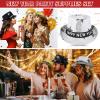 Geyoga 6 Pcs 2026 Happy New Year Party Hat Kit Include 3pcs LED Light up Sequin Hats and 3pcs Fringe Squawkers New Years Eve Party Supplies for 2026 Decorations Favors view 4