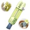 2024 New 3 in 1 Multifunctional Cleaning Cup Lid Brush, Cup Lid Gap Cleaning Brush Set, Portable Crevice Cleaning Brush Set, for Baby Bottle Gap Tight Spaces (B-Red) view 2