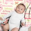 Aniruddha Custom Pig Baby Name Blanket,Personalized Pig Baby Blanket,Customized Name Blanket for Toddlers Kids Nursery,30"x40"-Toddler Size view 3