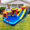 Bounce House,Inflatable Bouncer with Air Blower for Kids 3-10,Outdoor and Indoor Jumping Castle with Long Slide,Trampoline,Obstacles,Climbing Wall,Ball Pit/Water Pool view 4