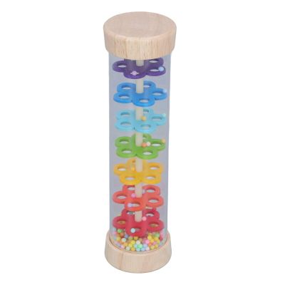 Wooden Rain Stick Toy, Wooden Rain Stick Toy Sensory Development Musical Toys Colorful Rattle Rainmaker for Toddlers