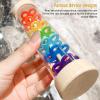 Wooden Rain Stick Toy, Wooden Rain Stick Toy Sensory Development Musical Toys Colorful Rattle Rainmaker for Toddlers view 4