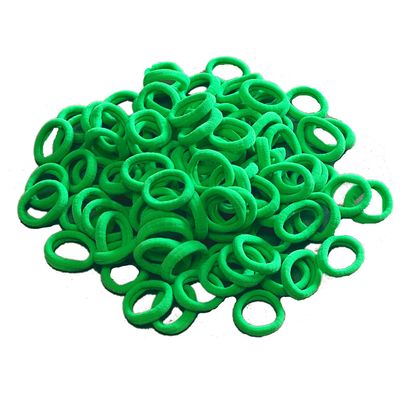 100 Pieces Christmas Elastic Baby Green Hair Ties 3cm Hair Bands Kid Colored Ponytail Holders for Baby Girl Toddler