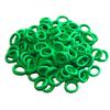 100 Pieces Christmas Elastic Baby Green Hair Ties 3cm Hair Bands Kid Colored Ponytail Holders for Baby Girl Toddler view 1