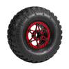1.9 Inch Carbon Fiber Delrin Wheels Rim for 1/10 RC Rig Crawler LCG Comp Builds SCX10 Capra TRX4 TGH Dlux Gspeed V4 UGRC Chassis (4PCS A Red) view 4