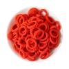 100 Pieces Christmas Elastic Baby Red Hair Ties Mini Hair Bands Kid Colored Ponytail Holders for Baby Girl Toddler NewYear view 1