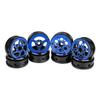1.9 Inch Carbon Fiber Delrin Wheels Rim for 1/10 RC Rig Crawler LCG Comp Builds SCX10 Capra TRX4 TGH Dlux Gspeed V4 UGRC Chassis (4PCS A Blue) view 4