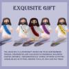 AKFAHOIF 100PCS Little Jesus Figures, Mini Jesus Figurines in Bulk, Multicolor Tiny Jesus Figures, Miniature Figurines to Hide and Seek Religious Gifts for Easter Egg Stuffers view 3