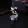 Anti-Gravity Desktop Gyro, Gravity Defying Kinetic Desk Toy, Desktop Suspended Gyroscope, Executive Desk Toy Levitating Spinning Metal, Rotating Spinner with Floating Ball for Desktop Decor(Gray) view 3