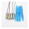 TZNLTPFY 4pcs 8.5mm*20mm 8520 CW+CCW Coreless Electronic Starter with Propeller High Speed for 120 120mm DIY QX80 QX95 QX110 FPV RC Quadcopter Frame DINZHHENGYIN(Red Set) view 2