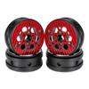 1.9 Inch Carbon Fiber Delrin Wheels Rim for 1/10 RC Rig Crawler LCG Comp Builds SCX10 Capra TRX4 TGH Dlux Gspeed V4 UGRC Chassis (4PCS B Red) view 1