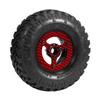 1.9 Inch Carbon Fiber Delrin Wheels Rim for 1/10 RC Rig Crawler LCG Comp Builds SCX10 Capra TRX4 TGH Dlux Gspeed V4 UGRC Chassis (4PCS D Red) view 4