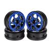 1.9 Inch Carbon Fiber Delrin Wheels Rim for 1/10 RC Rig Crawler LCG Comp Builds SCX10 Capra TRX4 TGH Dlux Gspeed V4 UGRC Chassis (4PCS C Blue) view 1