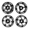 1.9 Inch Carbon Fiber Delrin Wheels Rim for 1/10 RC Rig Crawler LCG Comp Builds SCX10 Capra TRX4 TGH Dlux Gspeed V4 UGRC Chassis (4PCS C Blue) view 3