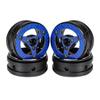 1.9 Inch Carbon Fiber Delrin Wheels Rim for 1/10 RC Rig Crawler LCG Comp Builds SCX10 Capra TRX4 TGH Dlux Gspeed V4 UGRC Chassis (4PCS D Blue) view 1