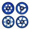 1.9 Inch Carbon Fiber Delrin Wheels Rim for 1/10 RC Rig Crawler LCG Comp Builds SCX10 Capra TRX4 TGH Dlux Gspeed V4 UGRC Chassis (4PCS D Blue) view 4