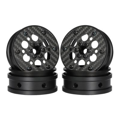 2.2 Inch Carbon Fiber RC Wheel Rims for 1/8 1/10 Rock Crawler LCG Cheater Rigs GSPEED V3 TGH Capra SCX10 Pro Element Enduro TRX4 (4PCS D)