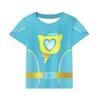 ACoiay Party Costume Outfit Kids Girls T-Shirt Pant Set Birthday Gift for Kids Short Sleeve Shirt Pants Set Cosplay Party Dress Up with Mask and Headband 5-6 Green view 2
