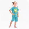 ACoiay Party Costume Outfit Kids Girls T-Shirt Pant Set Birthday Gift for Kids Short Sleeve Shirt Pants Set Cosplay Party Dress Up with Mask and Headband 5-6 Green view 4