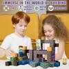 AIDYVOI 213 PCS Magnetic Blocks Building Toys Set Sword Kids Blocks for Toddler Boys Girls 3+, STEM Sensory Magnetic Cubes Christmas Birthday Present Construction Building Toys view 4