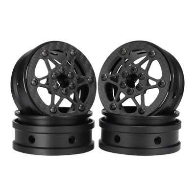 2.2 Inch Carbon Fiber RC Wheel Rims for 1/8 1/10 Rock Crawler LCG Cheater Rigs GSPEED V3 TGH Capra SCX10 Pro Element Enduro TRX4 (4PCS A)