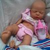 12" Lifelike Reborn Baby Dolls, Full Silicone Reborn Baby, Realistic Newborn Baby Doll Sleeping Girl Real Life Baby Dolls with Clothes Set & Feeding Accessories view 3
