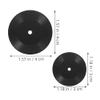 LOGOFUN 12 Pcs Dollhouse Vinyl Record Miniature Vinyl Record Models Mini Vinyl Record Props for Dollhouse Scene Decorations - Black view 2