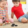 LOGOFUN 12 Pcs Dollhouse Vinyl Record Miniature Vinyl Record Models Mini Vinyl Record Props for Dollhouse Scene Decorations - Black view 3