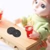 LOGOFUN 12 Pcs Dollhouse Vinyl Record Miniature Vinyl Record Models Mini Vinyl Record Props for Dollhouse Scene Decorations - Black view 4